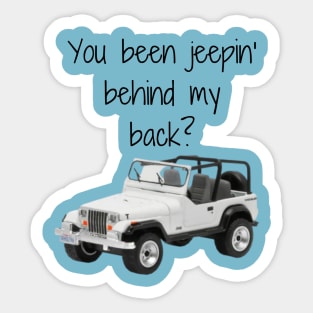 Clueless/Jeepin Sticker